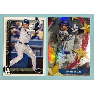 Shohei Ohtani-Los Angeles Dodgers 2) 2025 Topps cards -base #1& Stars of MLB #10